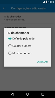 Prima Mostrar número para ativar a visualização do seu número.