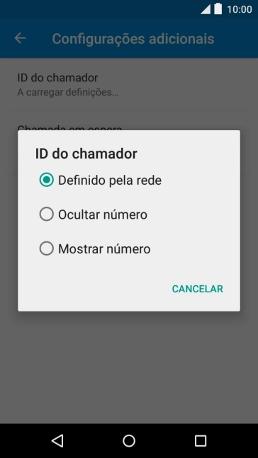 Prima Mostrar número para ativar a visualização do seu número.