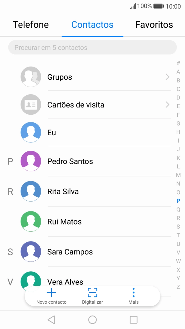 Prima Novo contacto.