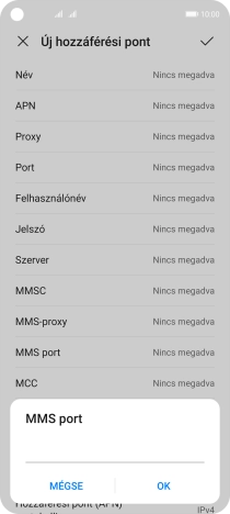 Írd be azt, hogy 8080, és válaszd az OK lehetőséget.
