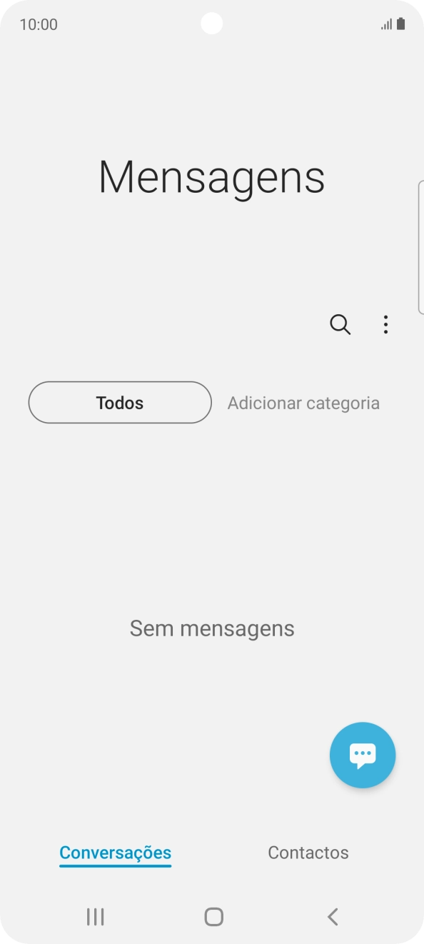 Prima o ícone de nova mensagem.