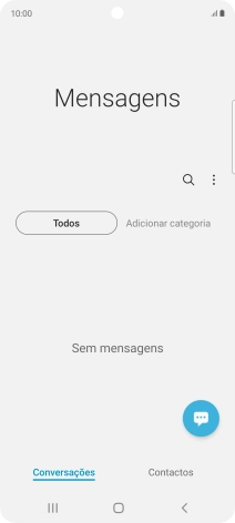 Prima o ícone de menu.
