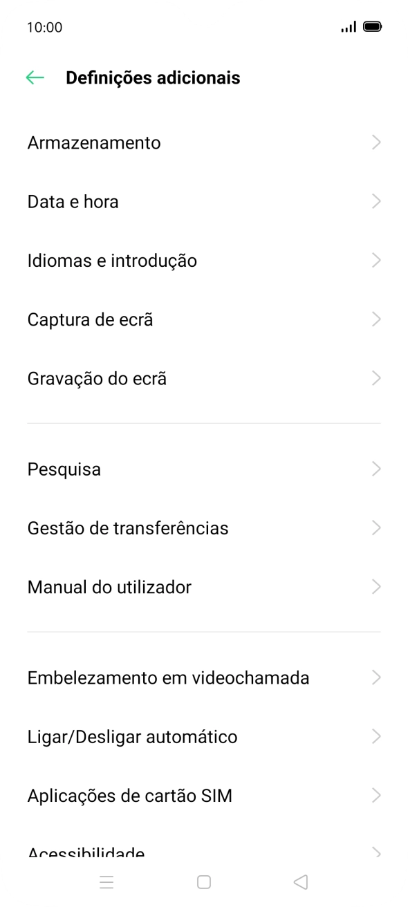 Prima Data e hora.