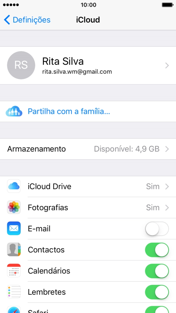 Prima iCloud Drive.