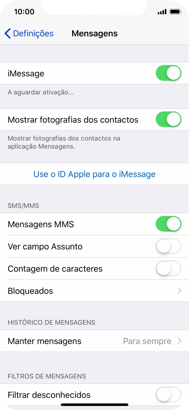 Para voltar ao ecrã inicial, deslize o dedo de baixo para cima a partir da base do ecrã.
