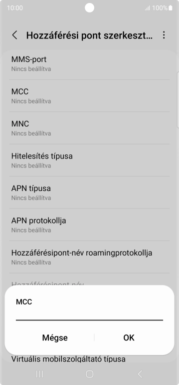 Írd be azt, hogy 216, és válaszd az OK lehetőséget.
