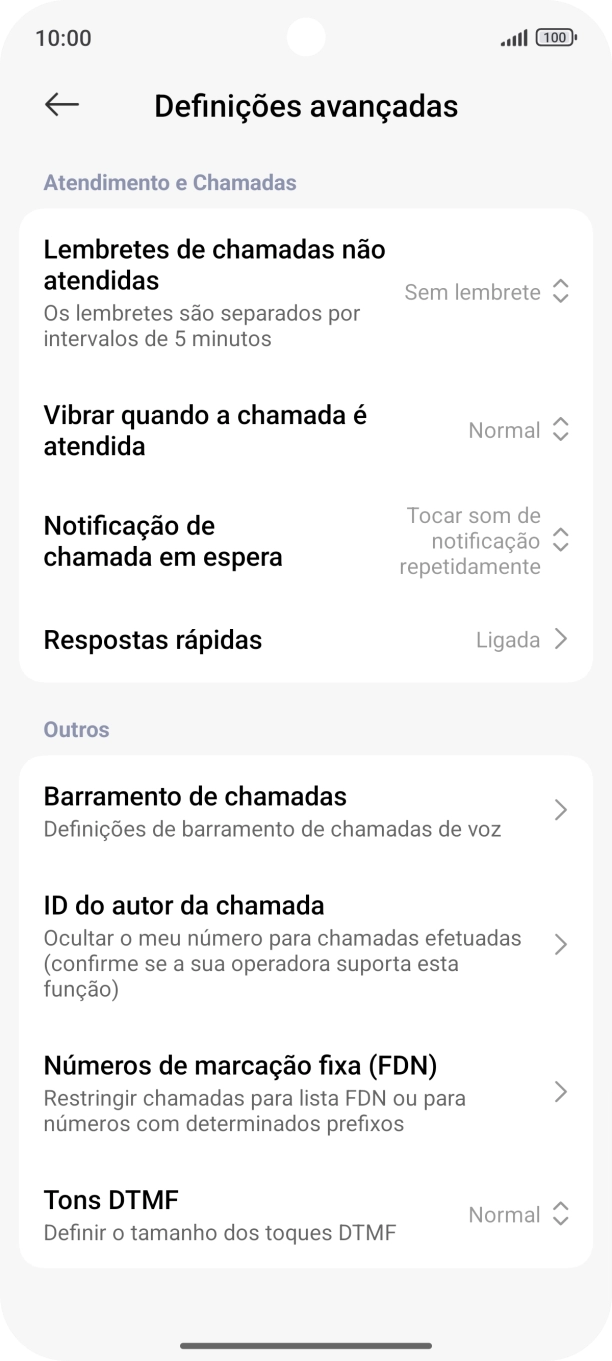 Prima Números de marcação fixa (FDN).