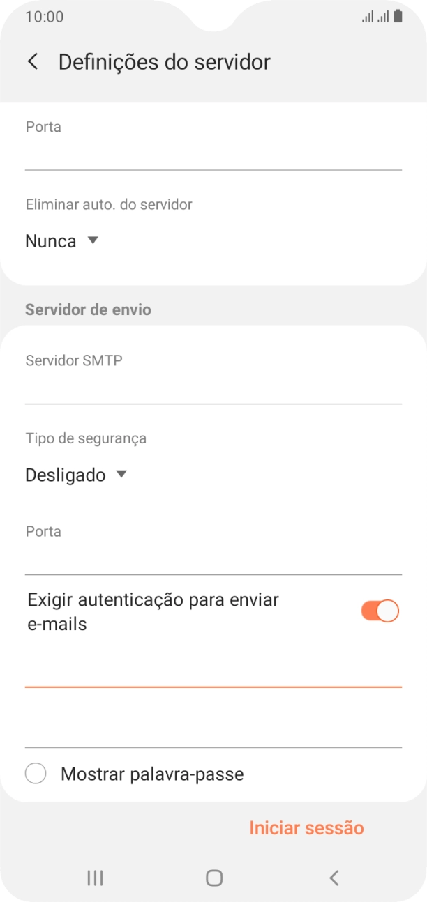 Prima o segundo campo sob 