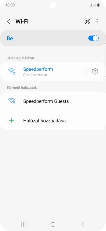 A befejezéshez, és ahhoz, hogy visszatérhess a főképernyőhöz, nyomd meg a főgombot.