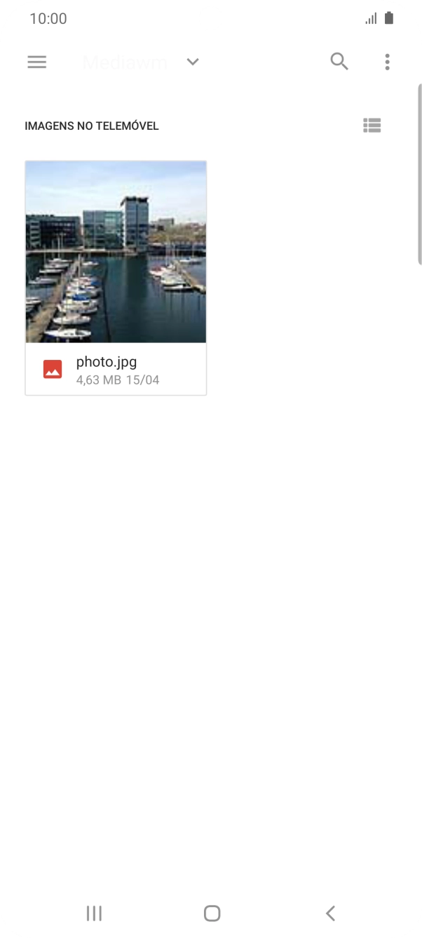 Prima o ficheiro pretendido.