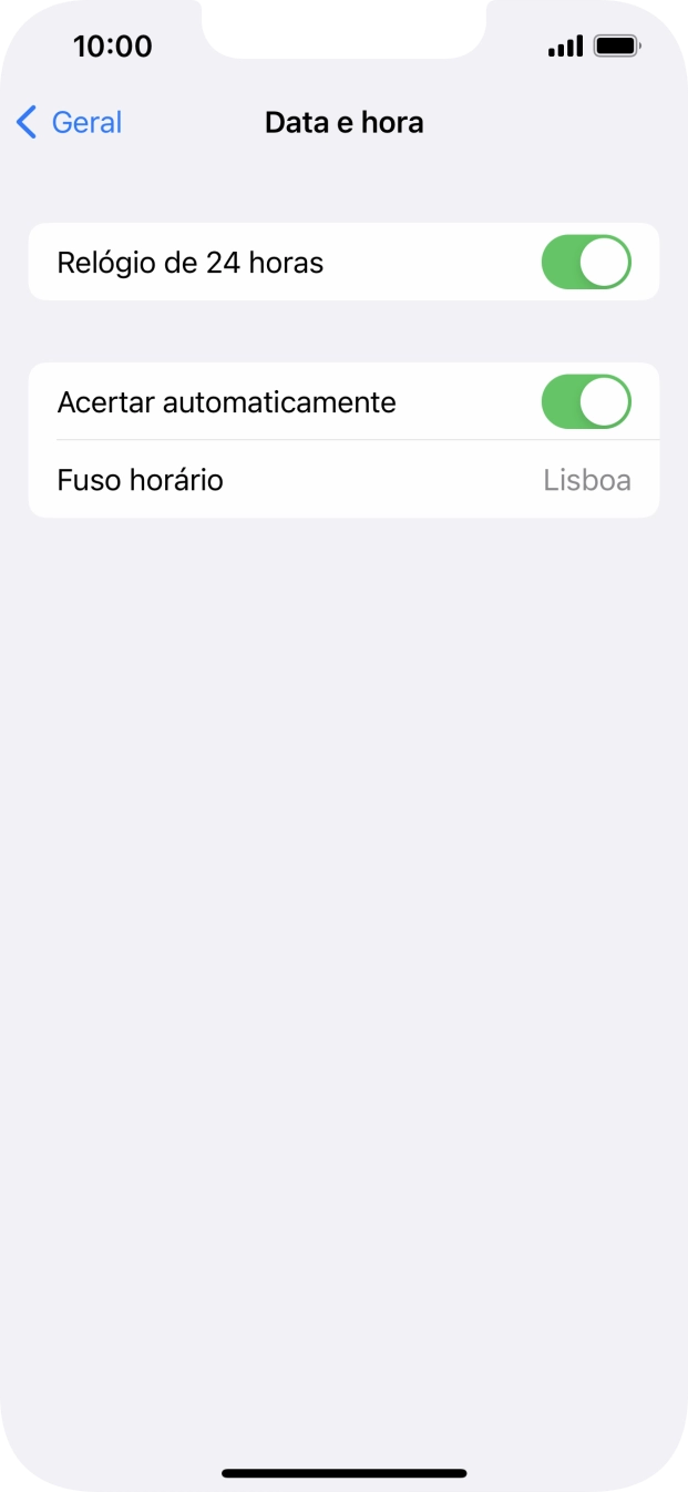 Para voltar ao ecrã inicial, deslize o dedo de baixo para cima a partir da base do ecrã.