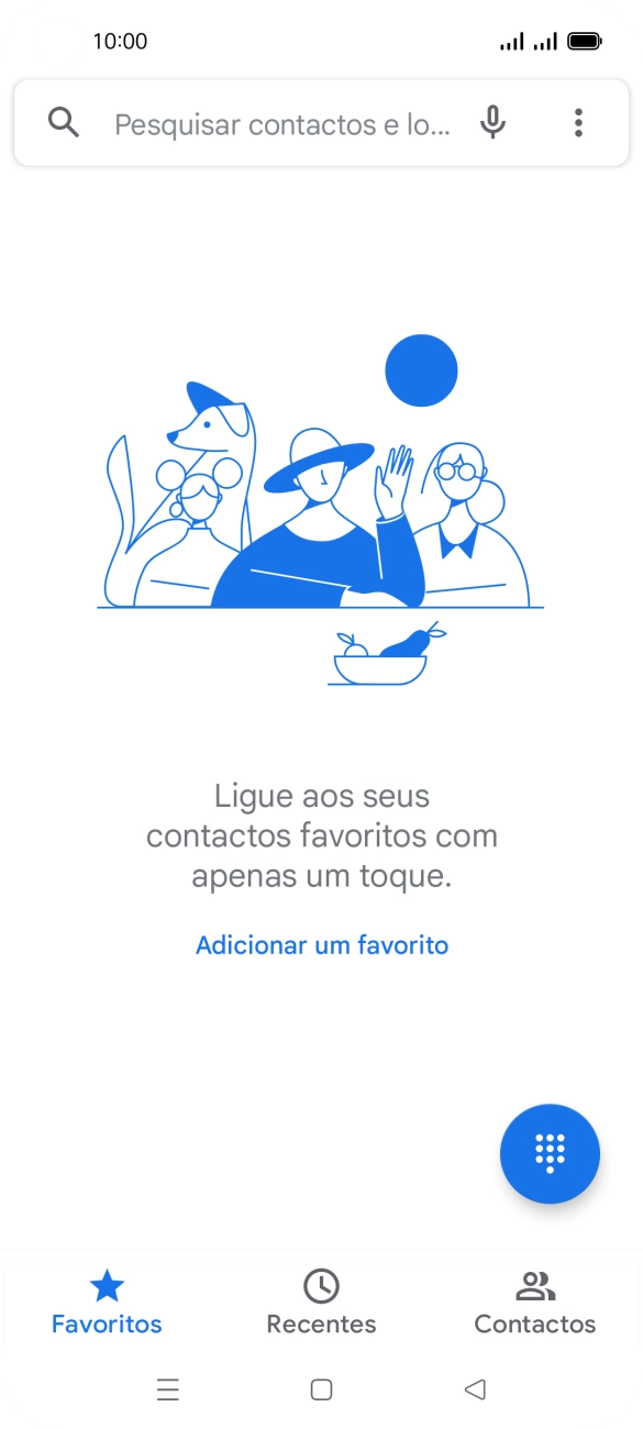 Prima o ícone de menu.