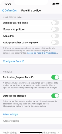 Prima Configurar Face ID.