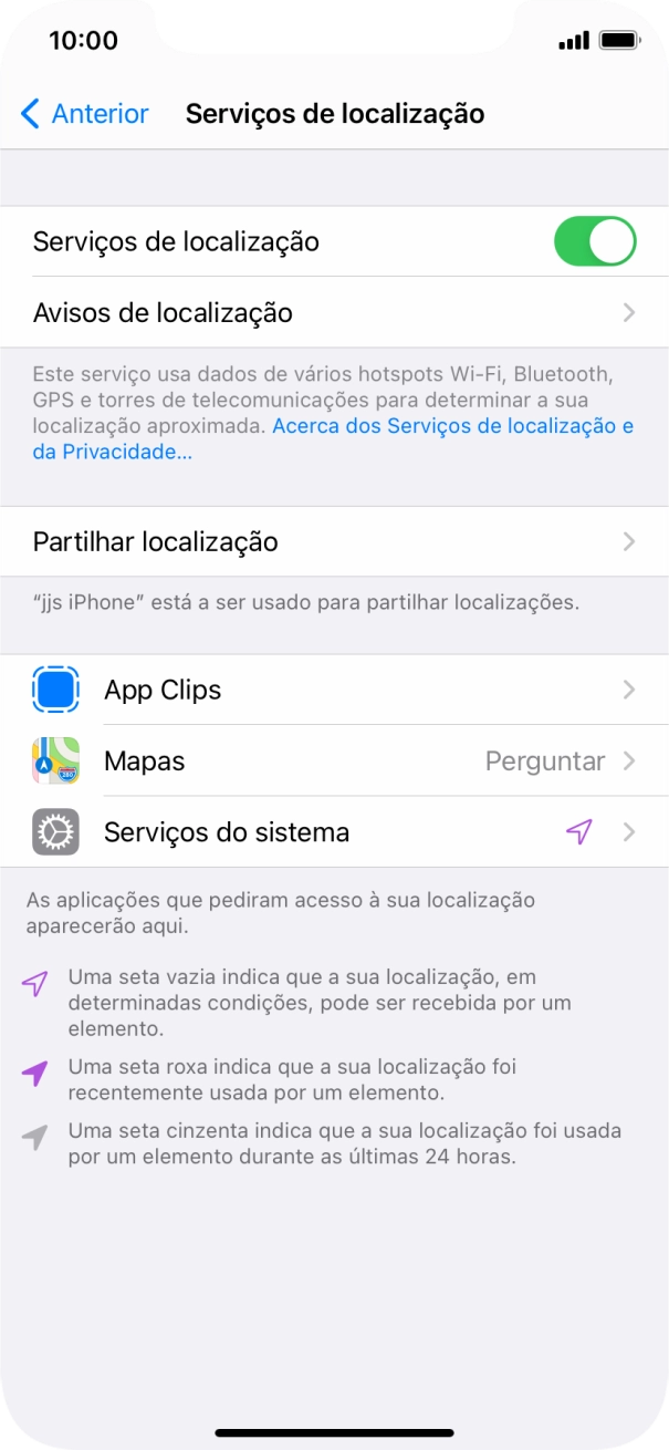 Prima a app pretendida.