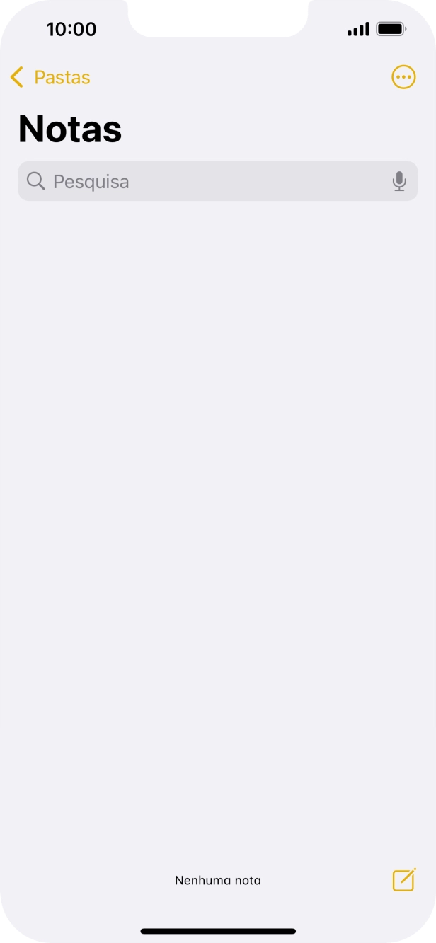 Para voltar ao ecrã inicial, deslize o dedo de baixo para cima a partir da base do ecrã.