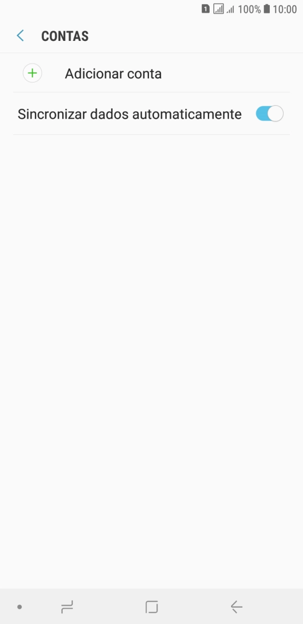 Prima Adicionar conta.