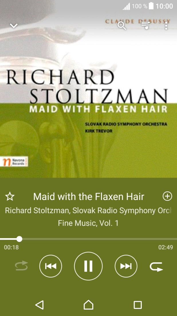 Prima a seta para a direita para ir para o ficheiro de música seguinte.