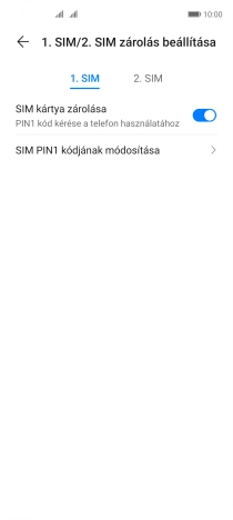Kattints a kívánt SIM-kártyára.