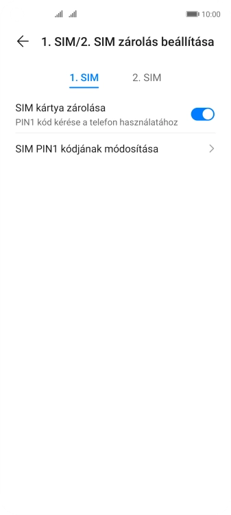 Kattints a kívánt SIM-kártyára.