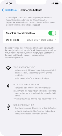 Húzd az ujjad felfelé a kijelző aljáról, hogy visszatérj a kezdőképernyőhöz.