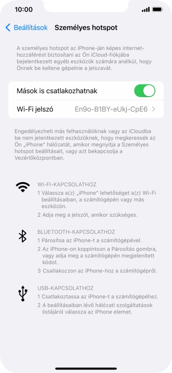 Húzd az ujjad felfelé a kijelző aljáról, hogy visszatérj a kezdőképernyőhöz.