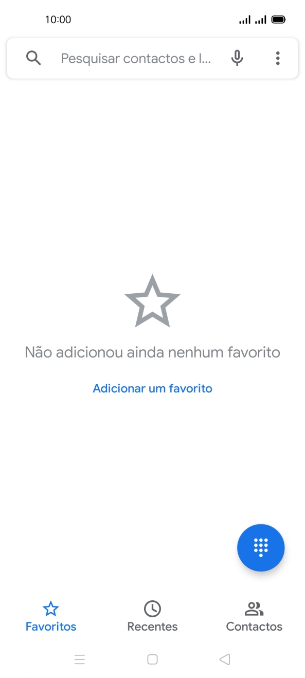 Prima o ícone de menu.