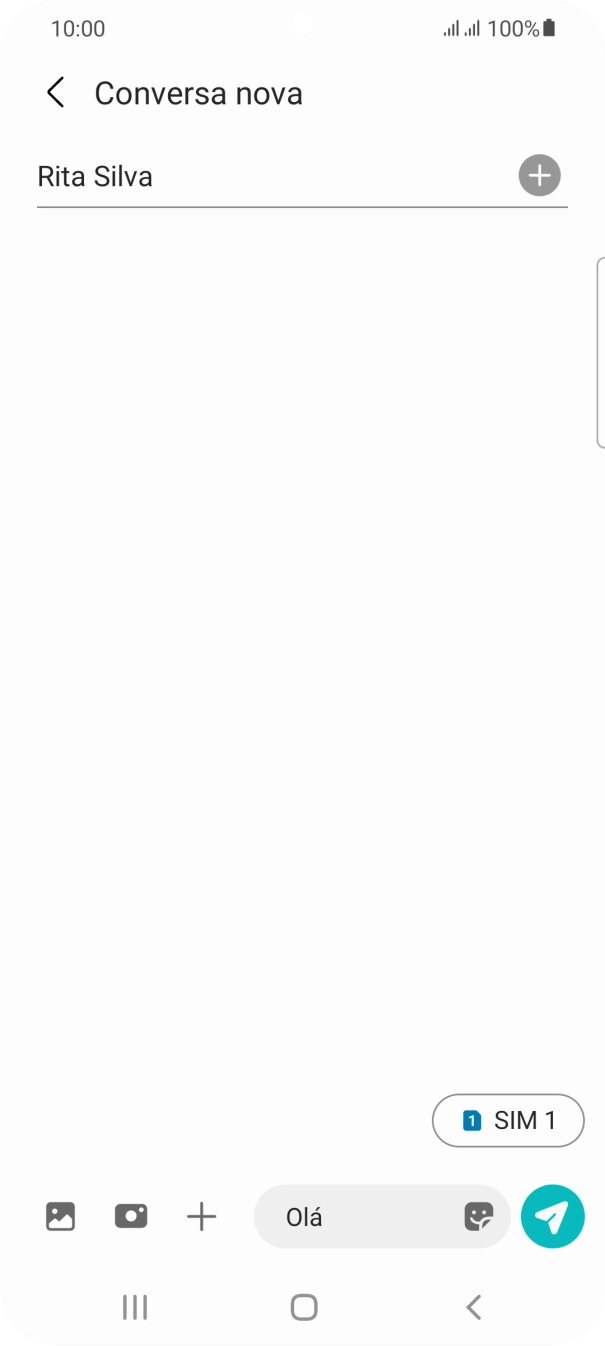 Prima o ícone de imagens.