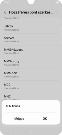 Írd be azt, hogy default, és válaszd az OK lehetőséget.