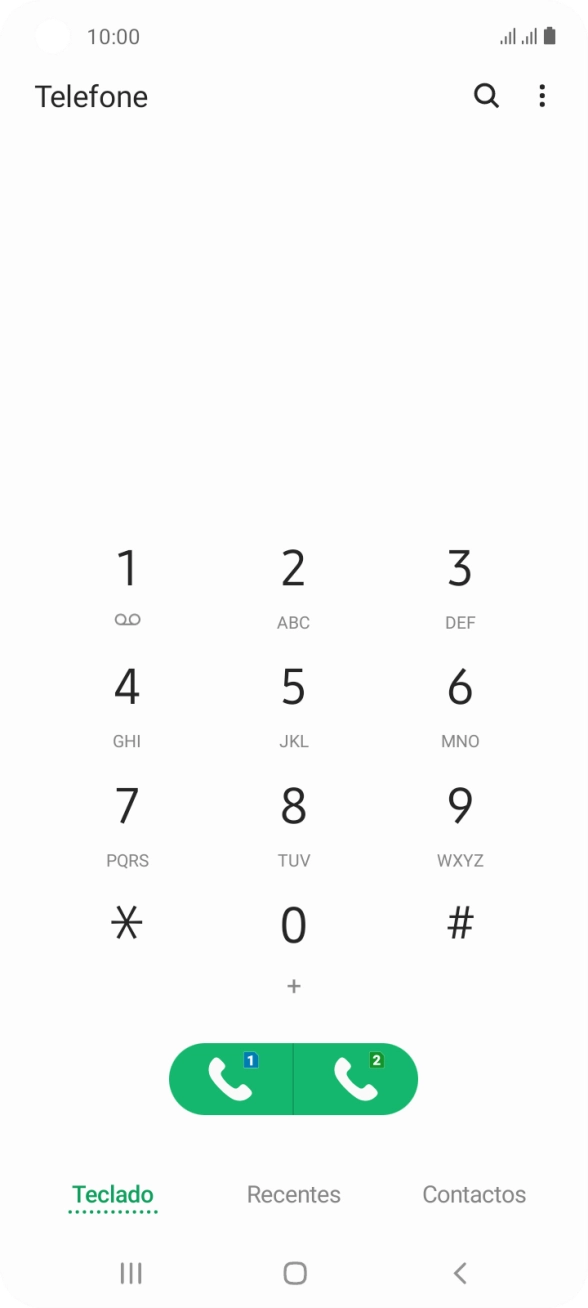 Prima o ícone de menu.