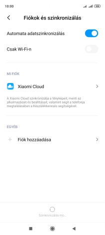 Válaszd a Fiók hozzáadása lehetőséget.