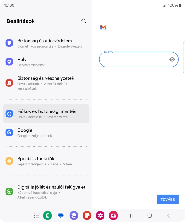 Válaszd a TOVÁBB lehetőséget.
