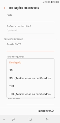 Prima Desligado para desativar a função.