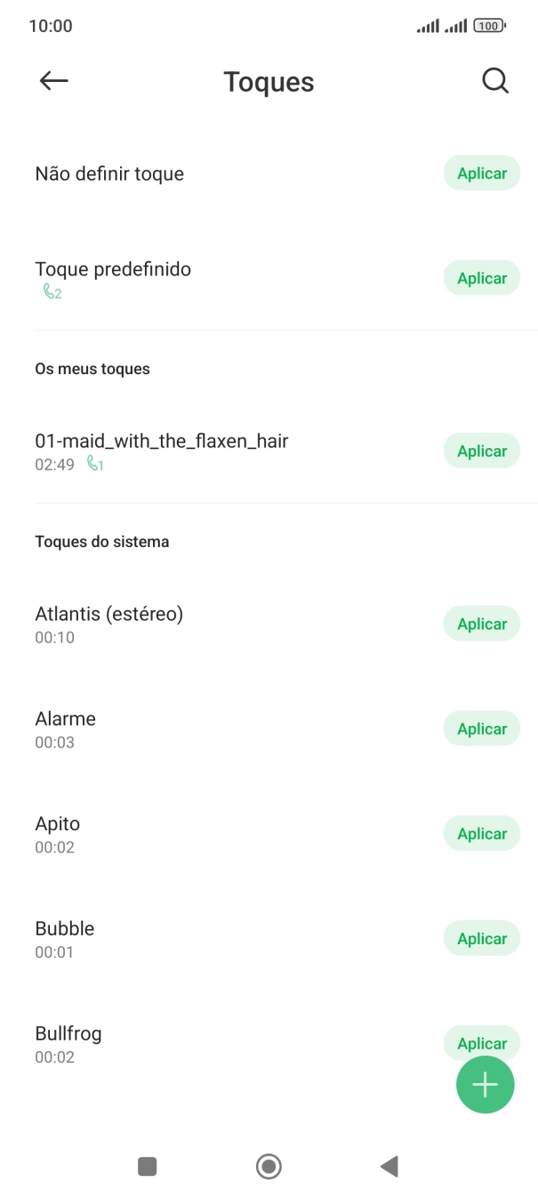 Prima a tecla de início para terminar e voltar ao ecrã inicial.