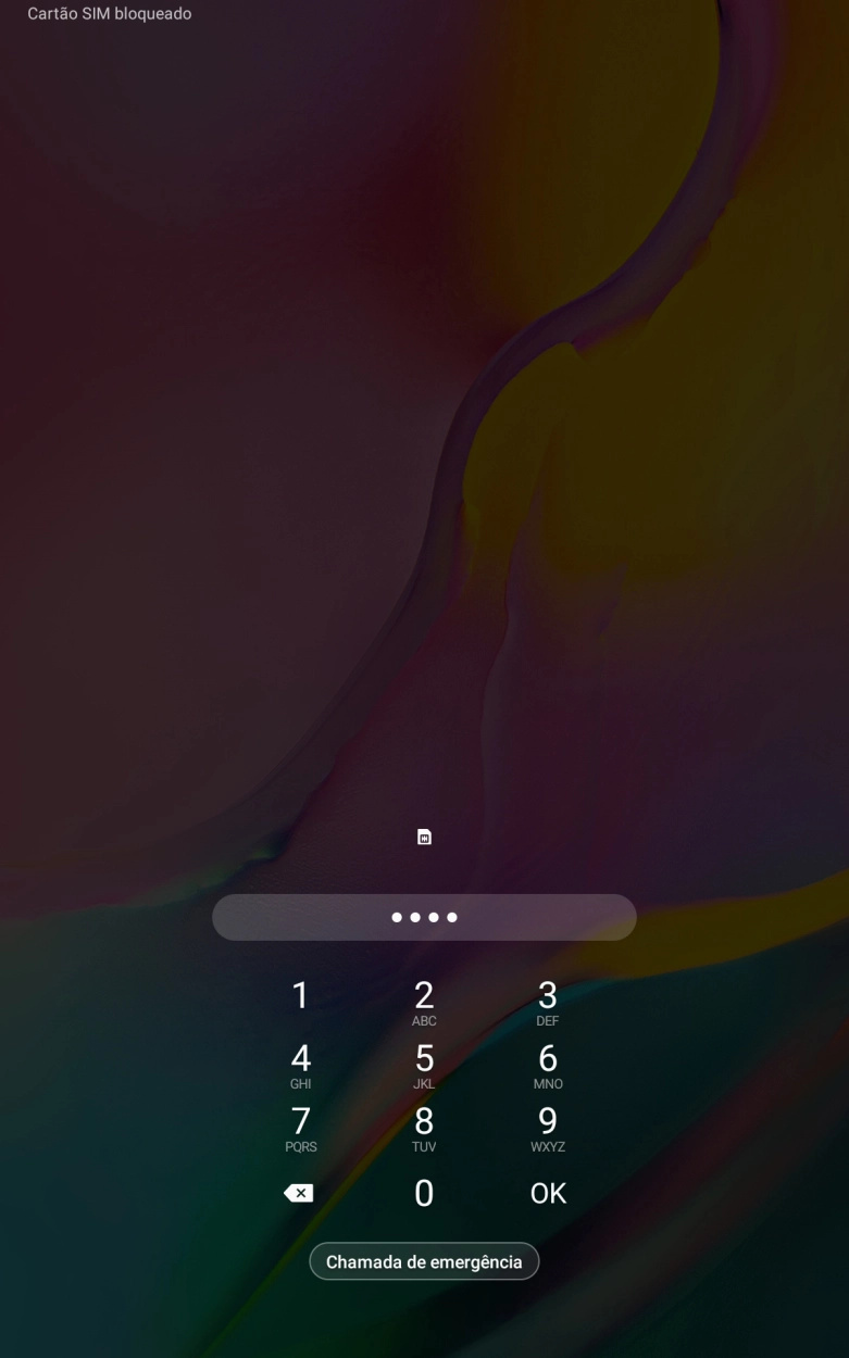Se necessário, introduza o código PIN e prima OK.