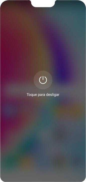 Prima Toque para desligar.