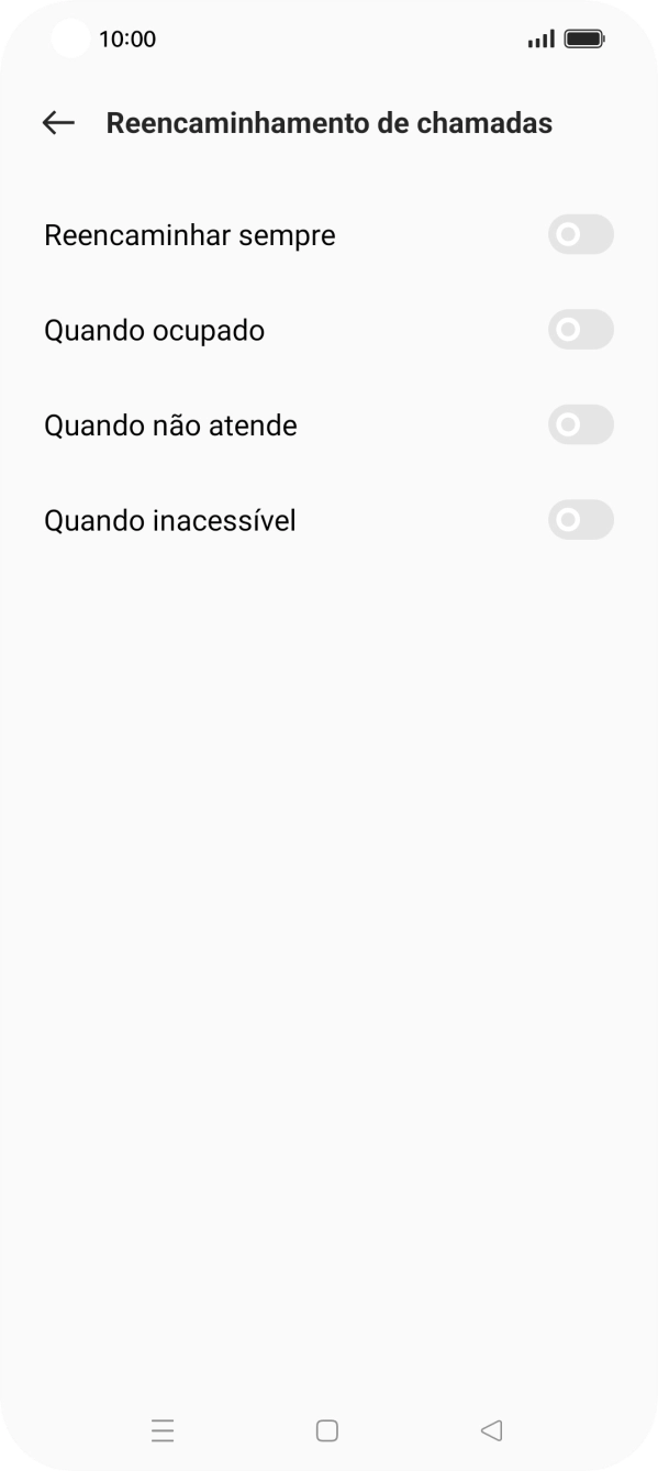 Prima o indicador junto ao tipo de desvio pretendido.