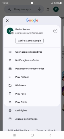 Prima Gerir apps e dispositivos.