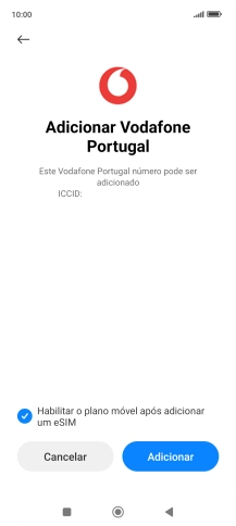 Prima Adicionar.