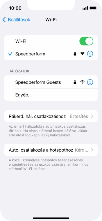 Húzd az ujjad felfelé a kijelző aljáról, hogy visszatérj a kezdőképernyőhöz.
