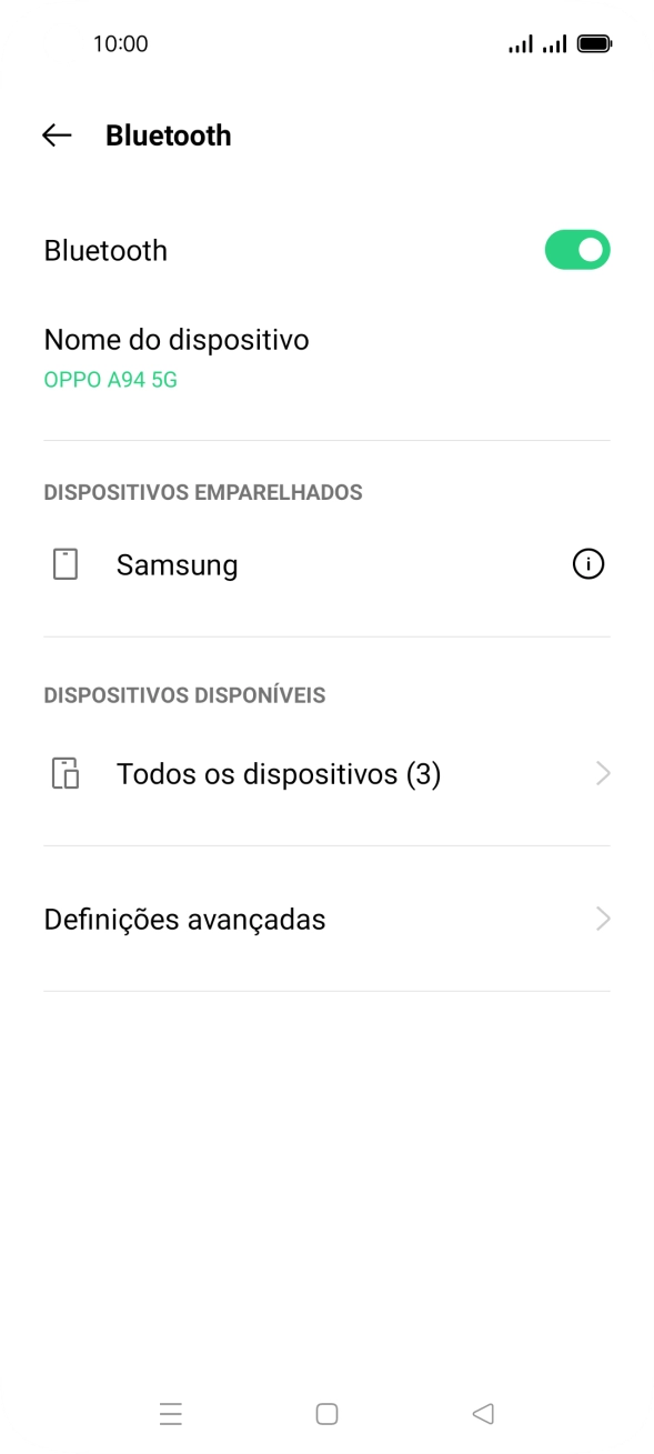 Prima a tecla de início para terminar e voltar ao ecrã inicial.