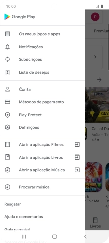 Prima Os meus jogos e apps.
