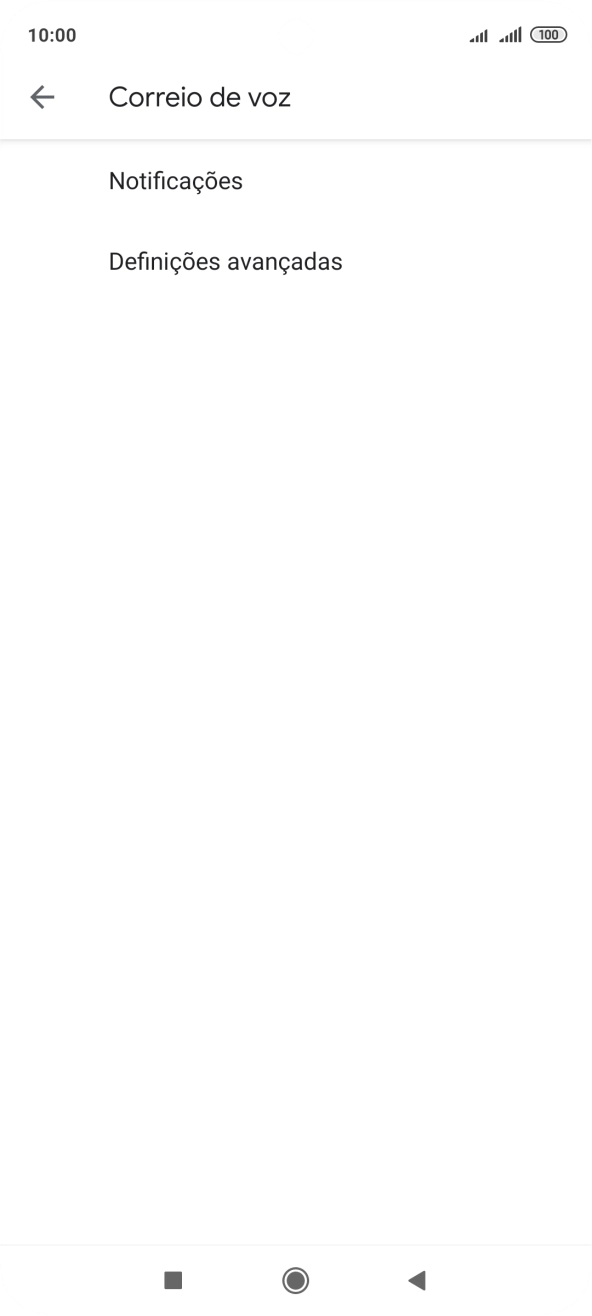 Prima Definições avançadas.