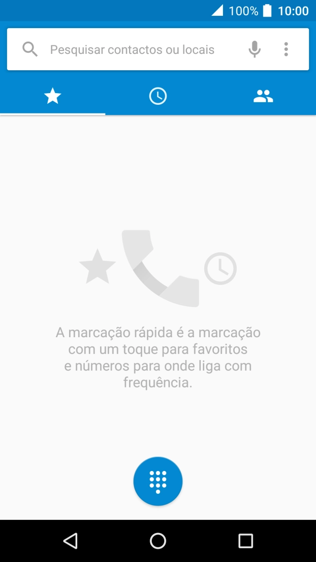 Prima o ícone de menu.