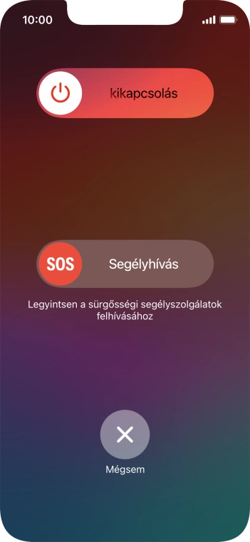 Kattints a kikapcsolás ikonra, és húzd az ikont jobbra.