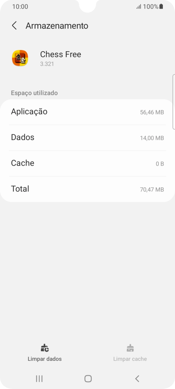 Prima a tecla de início para terminar e voltar ao ecrã inicial.