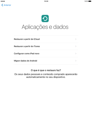 Prima Restaurar a partir de iCloud.