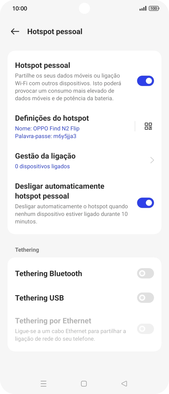 Prima a tecla de início para terminar e voltar ao ecrã inicial.