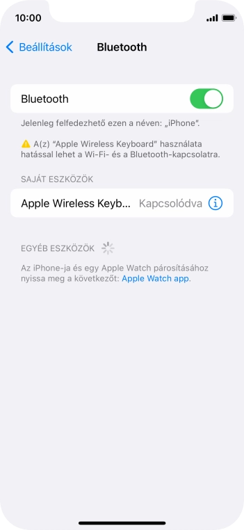 Húzd az ujjad felfelé a kijelző aljáról, hogy visszatérj a kezdőképernyőhöz.