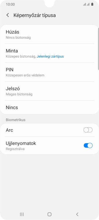 Válaszd a Nincs lehetőséget.