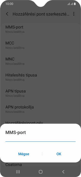 Írd be azt, hogy 8080, és válaszd az OK lehetőséget.